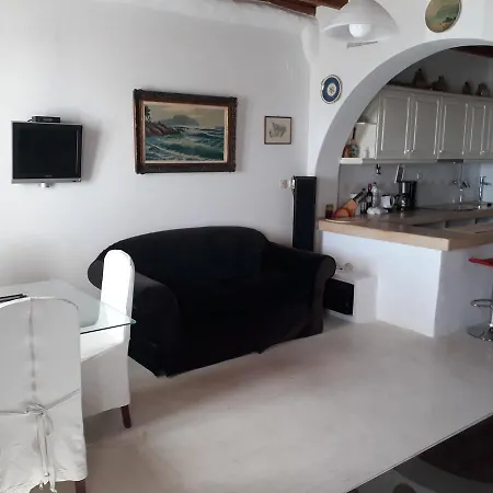 Дом отдыха Mykonos Beachfront House With Sunset & Delos View